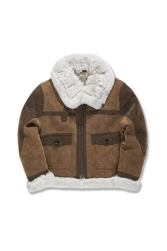 Kids Vienna Bomber Jacket (Brown) Refined Men's Hand Refined Men's Hand