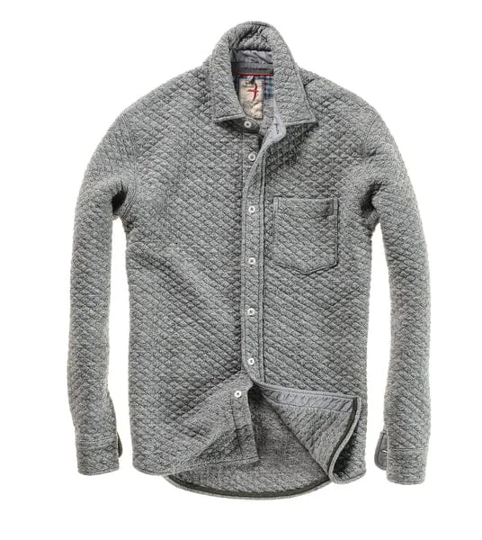 Relwen - The Bubble Knit Shirt - Grey Marl Youthful Men's Pop Youthful Men's Pop