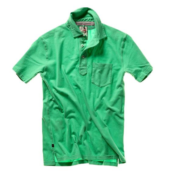 Relwen - Pique Slot Polo - Verdi Green Relaxed Men's Beach Relaxed Men's Beach