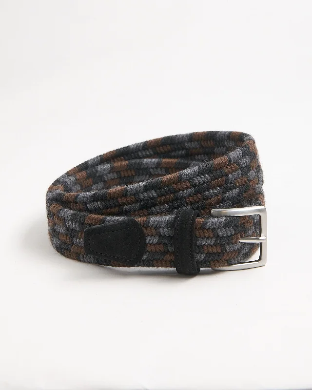 Braided Wool Multi Colour Stretch Belt Beach Beach