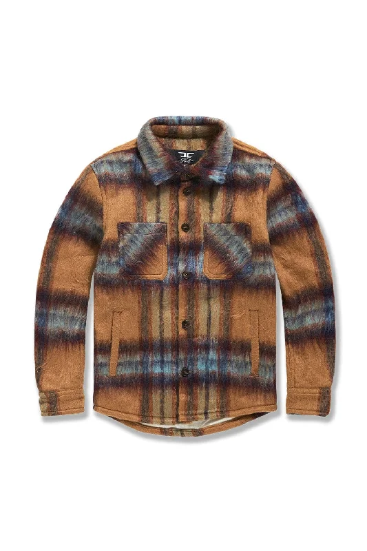 Kids See You In Paradise Flannel Shacket (Wheat) Rugged Men's Outdoor  Rugged Men's Outdoor 