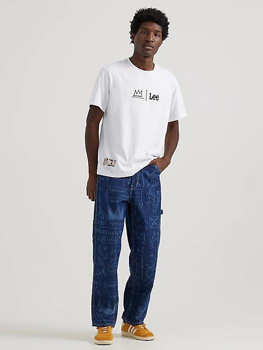 MEN'S LEE® X BASQUIAT™ Logo Tee in White Cool Men's Skate Cool Men's Skate