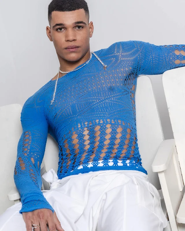 Desire Top Blue Trendy Men's Scandinavian Trendy Men's Scandinavian