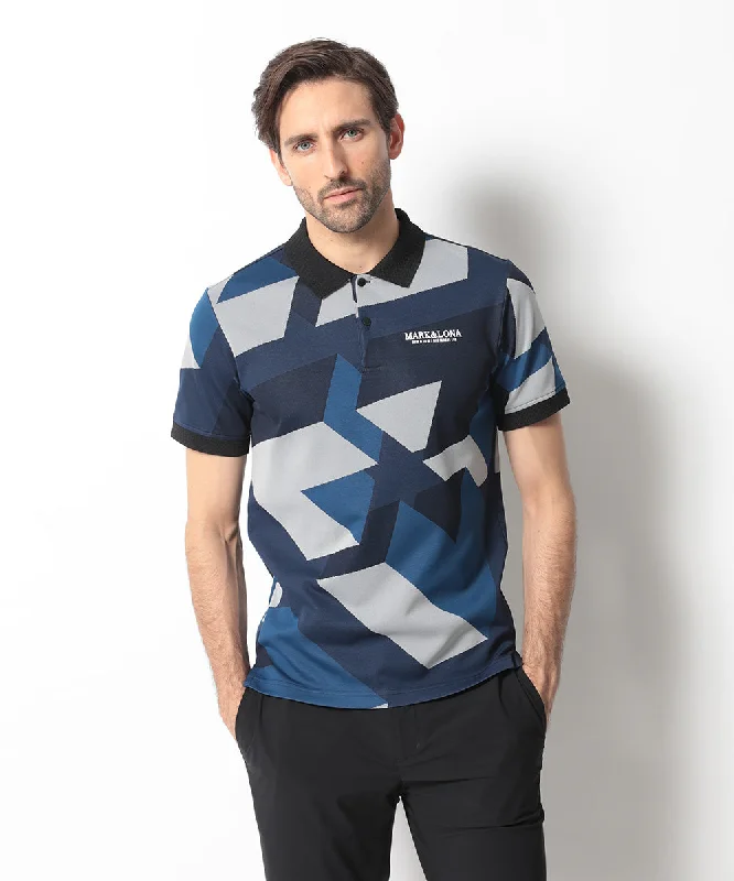 Men's Original Jacquard Triangle Polo Navy Confident Men's High Confident Men's High