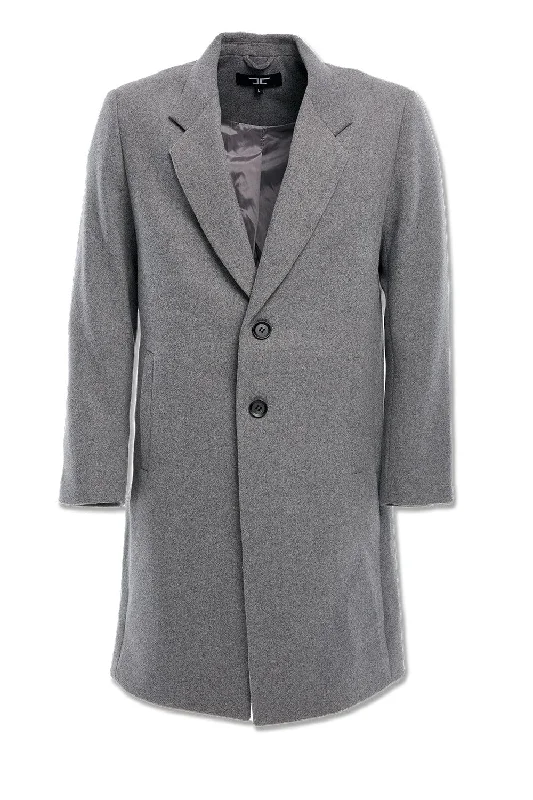 Big Men's Nolita Top Coat (Light Grey) Trendy Men's Oversized Trendy Men's Oversized