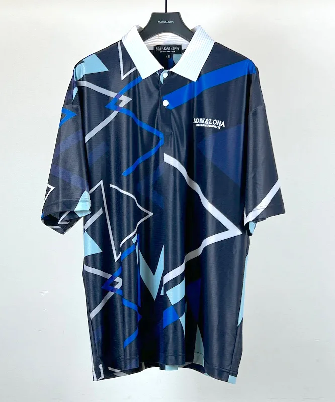 Men's Graphic Triangle Polo Men Navy Laid Laid