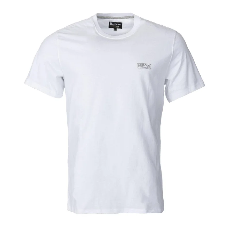 BARBOUR INTERNATIONAL SMALL LOGO TEE WHITE Vacation Vacation