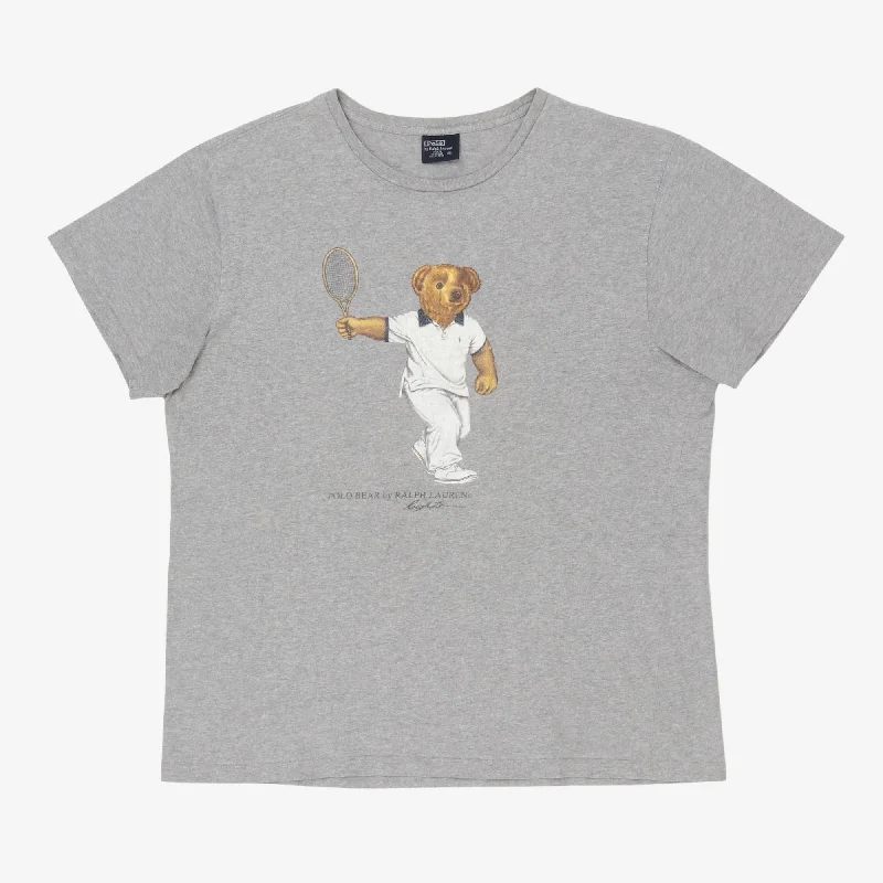 Bear Tennis T-Shirt Practical Men's Quick Practical Men's Quick