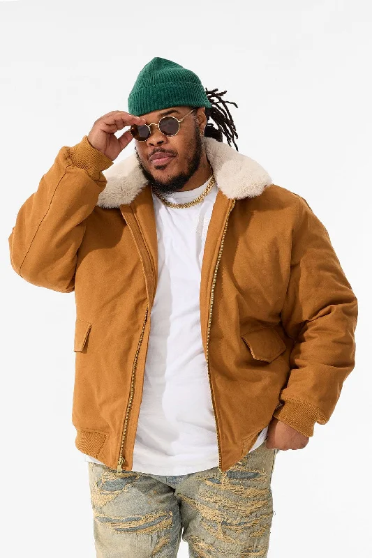 Big Men's St. Cloud Work Jacket (Wheat) Cool Men's Distressed Cool Men's Distressed