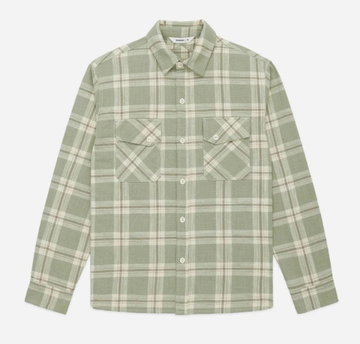 3sixteen - Crosscut Flannel Seafoam Slub Check Refined Men's Classic  Refined Men's Classic 