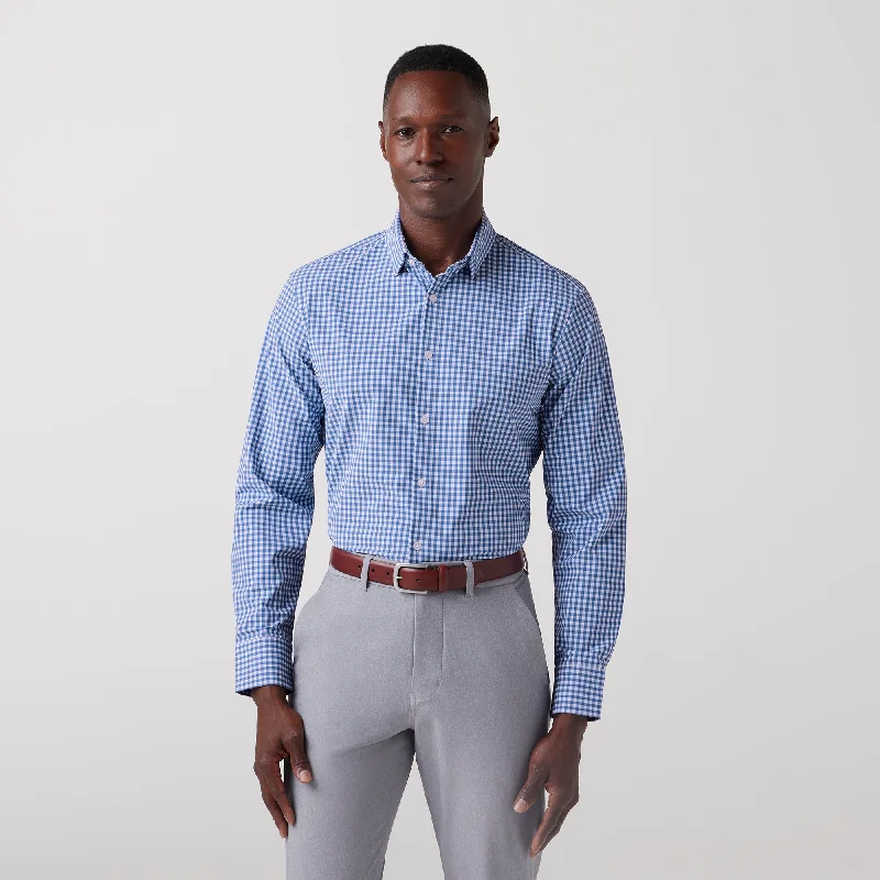 Leeward Dress Shirt - Denim Blue Alamo Gingham Business Business