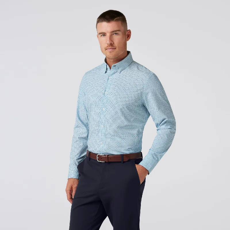 Leeward Dress Shirt - Steele Blue Tonal Texture Rugged Men's Outdoor  Rugged Men's Outdoor 