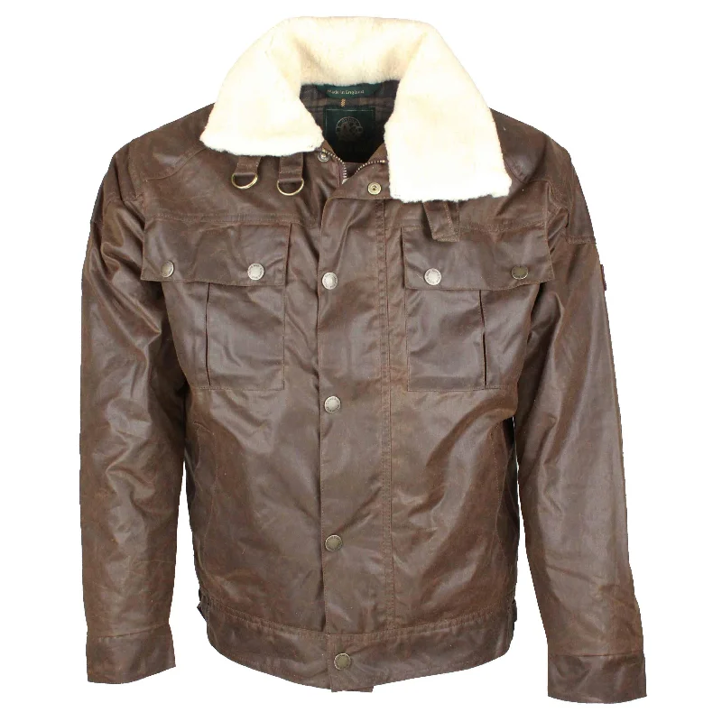 W229 - Mens Wax Antique Pilot Jacket Adventure Adventure