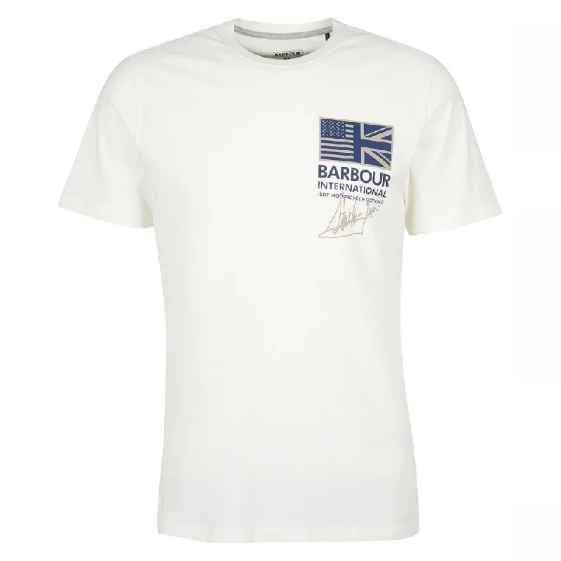 Barbour International Tanner Tee Whisper White Sharp Men's Italian Sharp Men's Italian