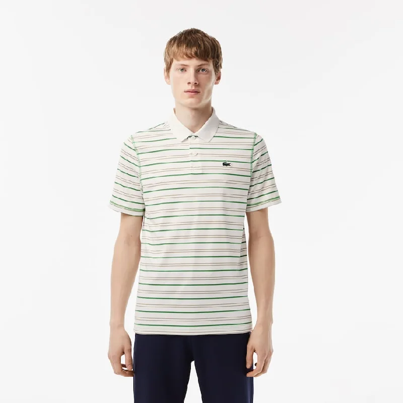 Men’s Golf Recycled Polyester Stripe Polo Flour Refined Men's Velvet Refined Men's Velvet