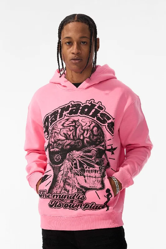 Cranial Paradise Pullover Hoodie (Pink) Earthy Men's Hemp Earthy Men's Hemp