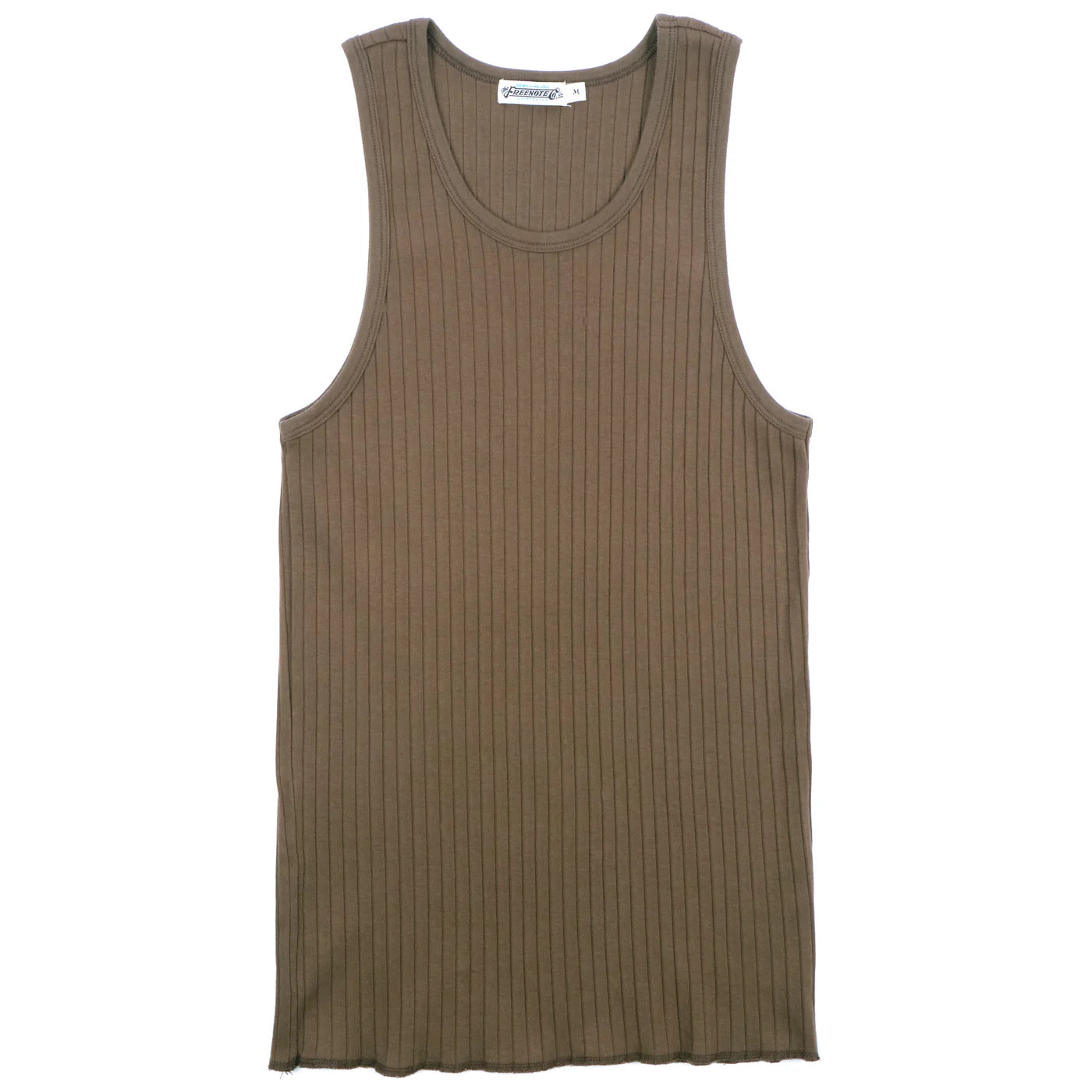 Freenote Cloth - Two-Bit Tank - Olive Vintage Men's 1970S Disco Vintage Men's 1970S Disco