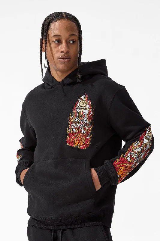 Blaze Pullover Hoodie (Black) Masculine Men's  Masculine Men's 