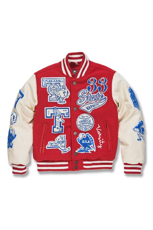 Kids All American Varsity Jacket (Red) Organic Organic