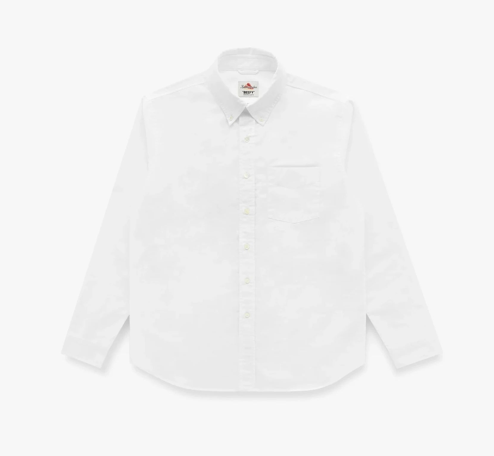 Knickerbocker - "Beefy" Cotton Oxford - White Cozy Men's Winter Cozy Men's Winter