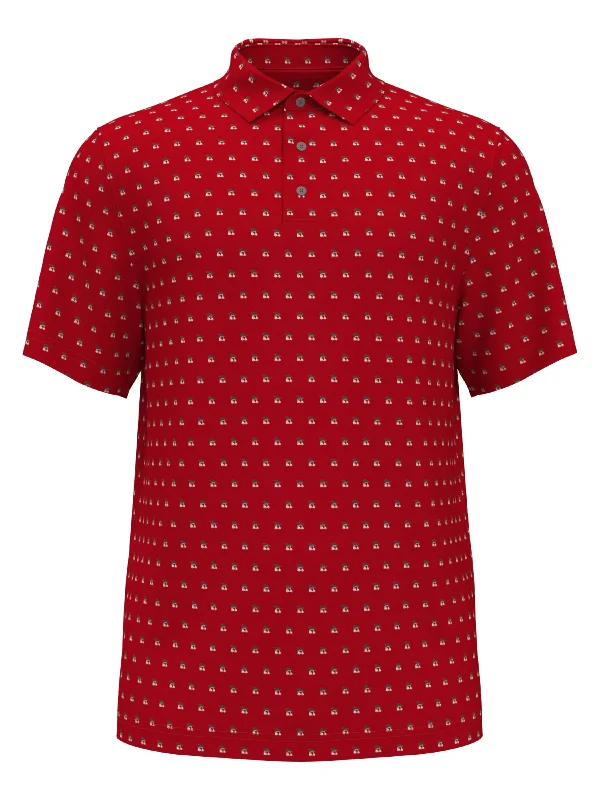 Men's Christmas Print Golf Polo Casual Men's Loose Casual Men's Loose