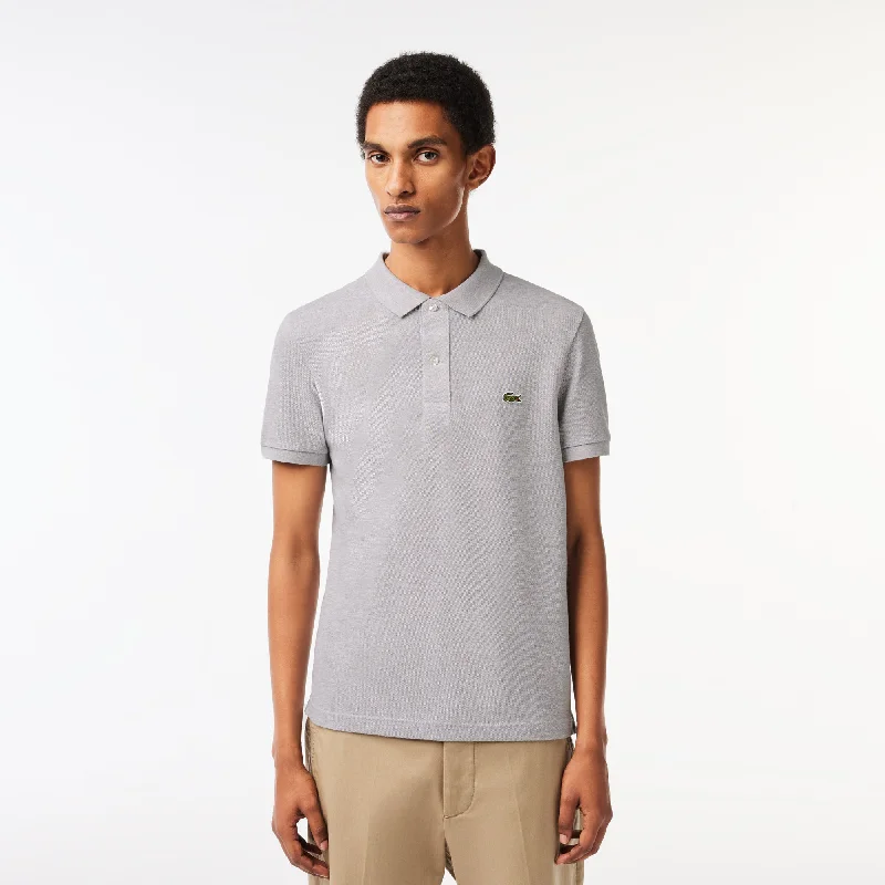 Men's Original L.12.12 Slim Fit Petit Piqué Cotton Polo Grey Chine Youthful Men's Pop Youthful Men's Pop