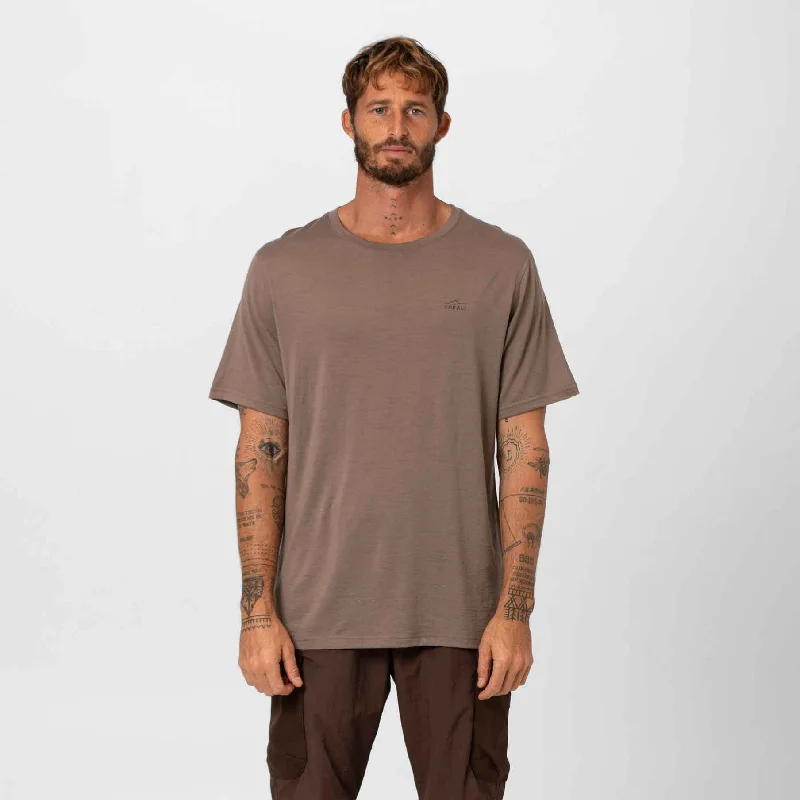 Mens Merino T-Shirt Tawny Cool Men's Skate Cool Men's Skate