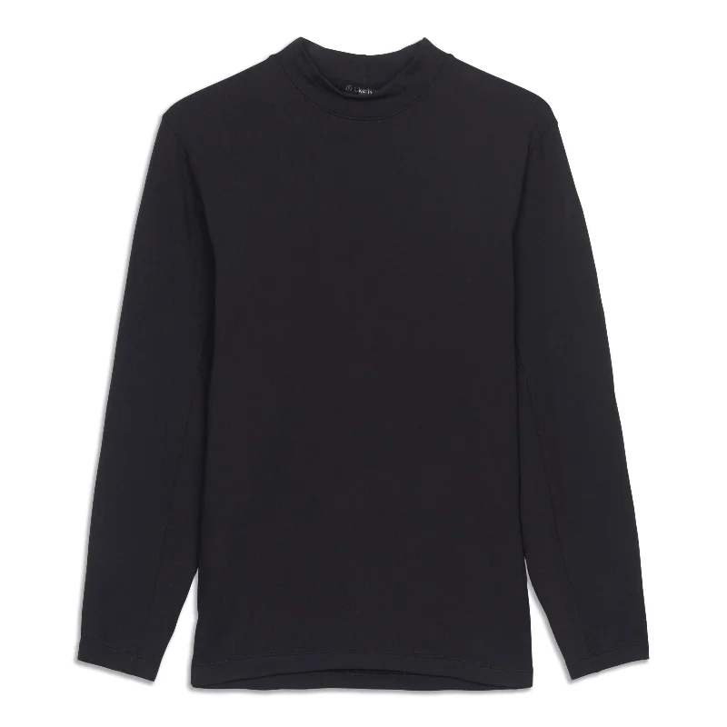 Mock Neck Long Sleeve Shirt - Resale Laid Laid