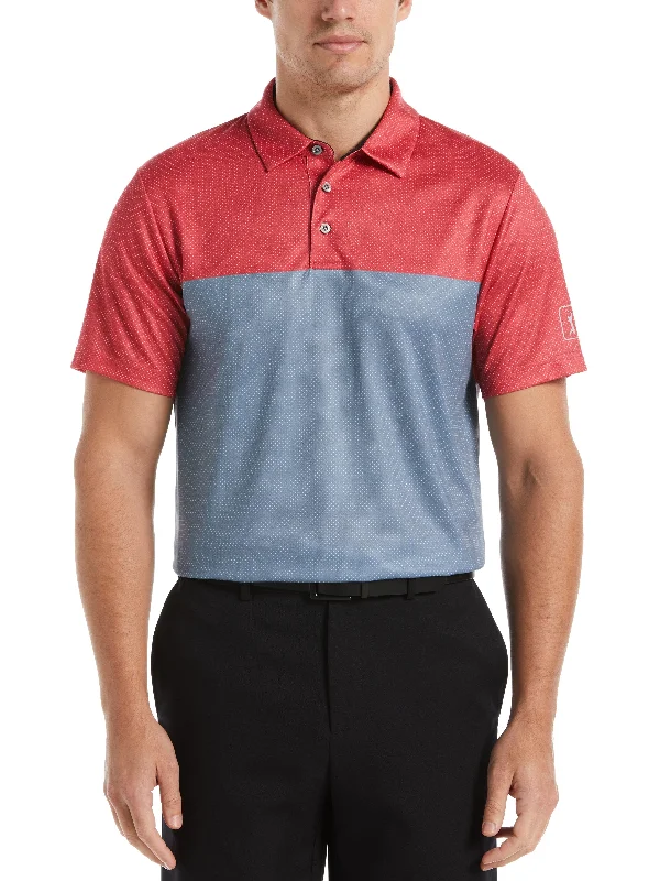 Men's AirFlux™ Color Block Golf Polo with Self Collar Earthy Men's Sustainable  Earthy Men's Sustainable 