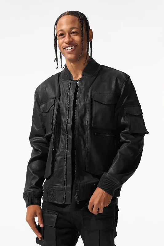 Midnight Mercenary Bomber Jacket (Jet Black) Dapper Men's Bow Dapper Men's Bow