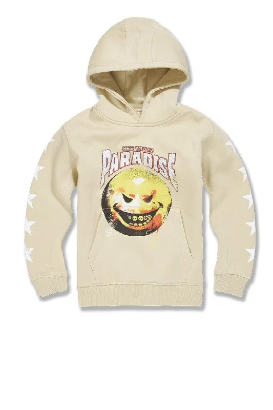 Kids Bad Intentions Pullover Hoodie (Khaki) Classic Men's Pin Classic Men's Pin