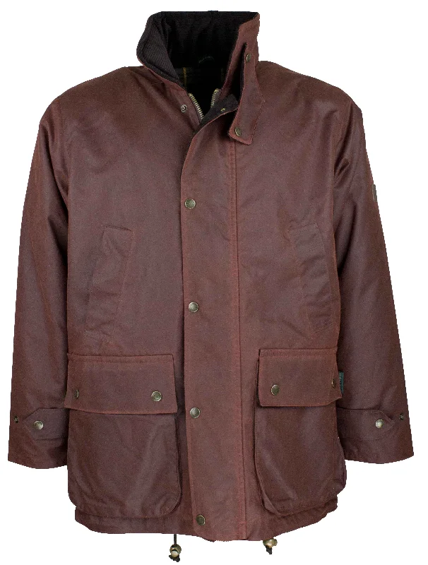 W05 - Men's Kingsbridge Padded Wax Antique Coat - CHESTNUT Cozy Men's Sherpa Cozy Men's Sherpa