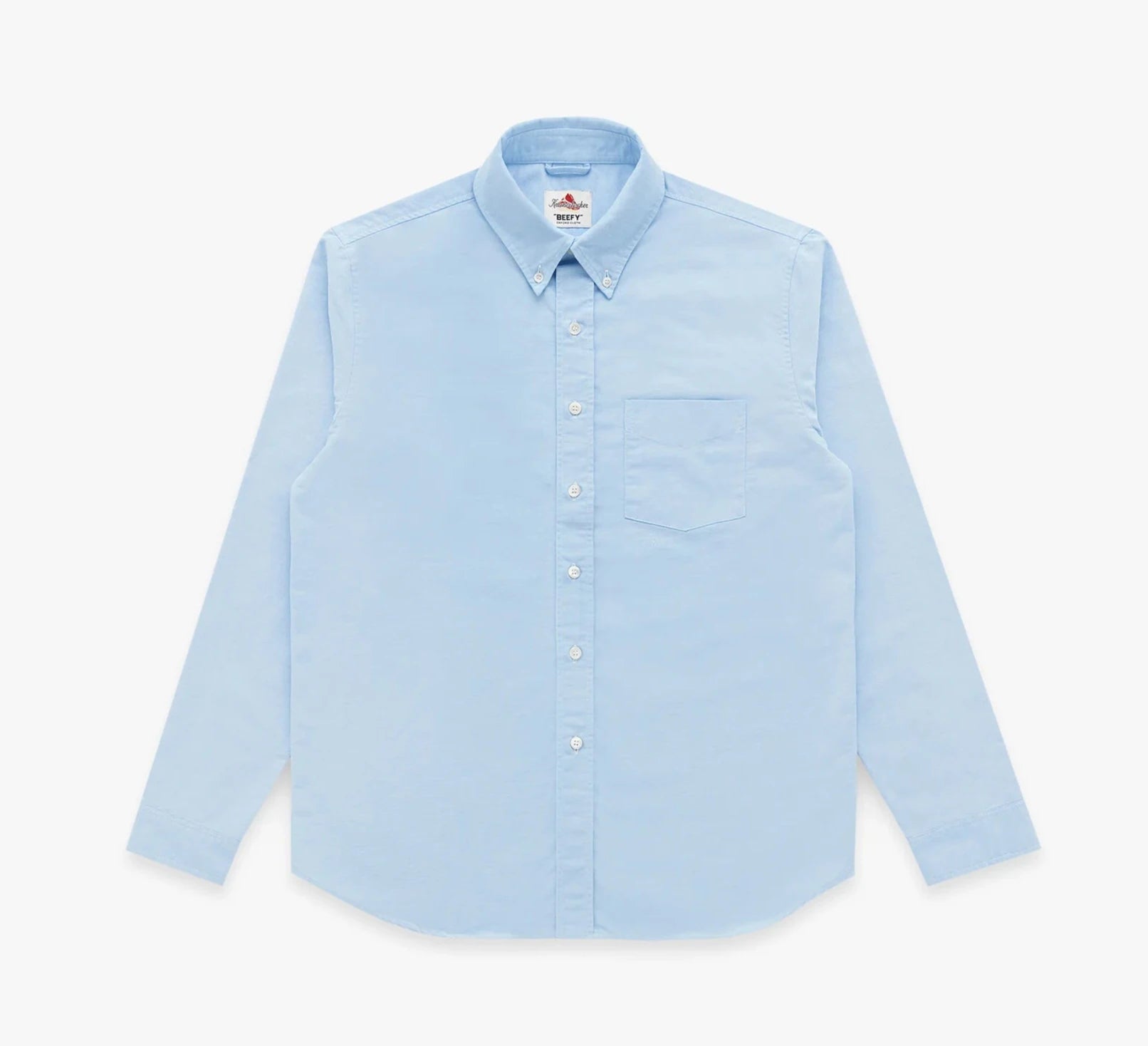 Knickerbocker - "Beefy" Cotton Oxford - Light Blue Polished Men's Silk Polished Men's Silk