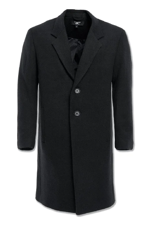 Big Men's Nolita Top Coat (Black) Elegant Men's Cashmere Elegant Men's Cashmere