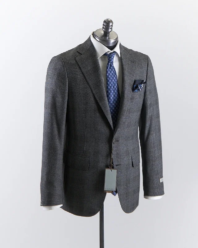 Impeccabile 'Milano' Tailored Fit Super 130's Herringbone Check Suit Business Business