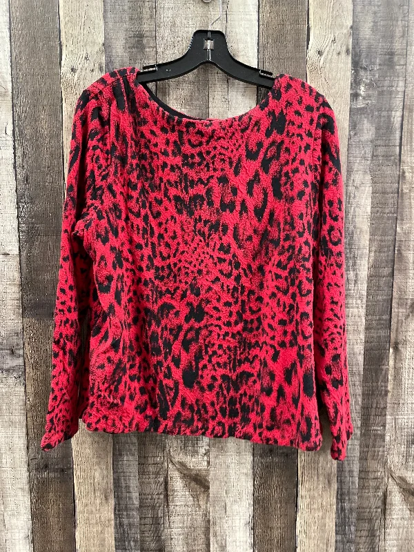 Top Long Sleeve By Chicos In Animal Print, Size: S Practical Men's Quick