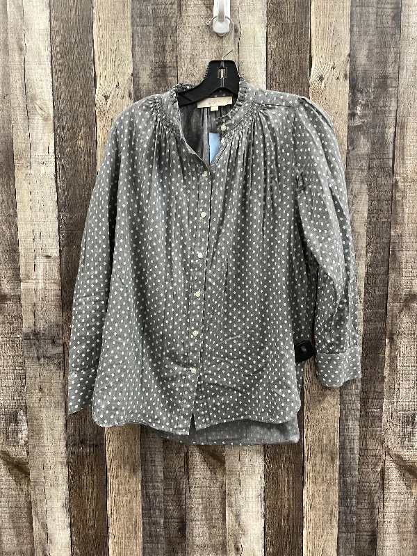 Top Long Sleeve By Loft In Polkadot Pattern, Size: Sp Cozy Men's Winter