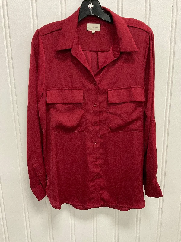 Top Long Sleeve By Melloday In Red, Size: M Hip Men's Urban