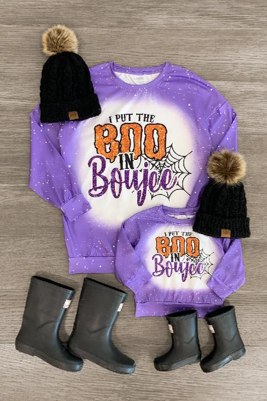 Mom & Me - "I Put The Boo In Boujee" Purple Top Street