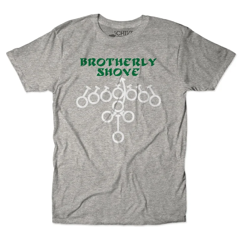 Brotherly Shove Unisex Tee Cool Men's Distressed Cool Men's Distressed