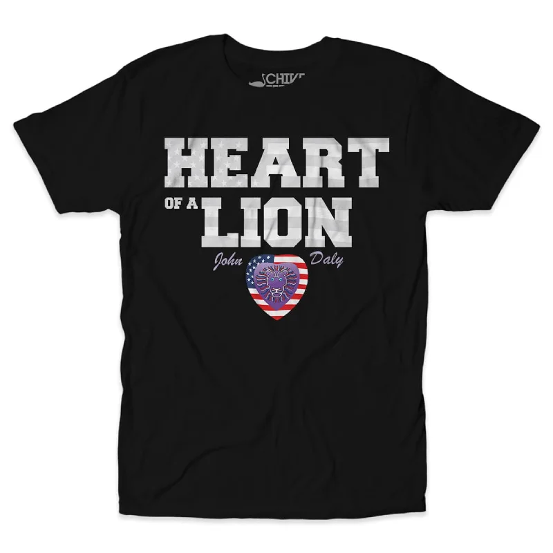 Heart Of A Lion Tee Elegant Men's Cashmere Elegant Men's Cashmere