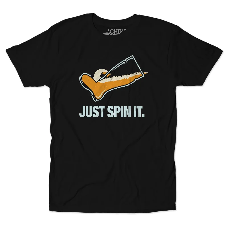 Just Spin It Tee Modern Men's Geometric Modern Men's Geometric