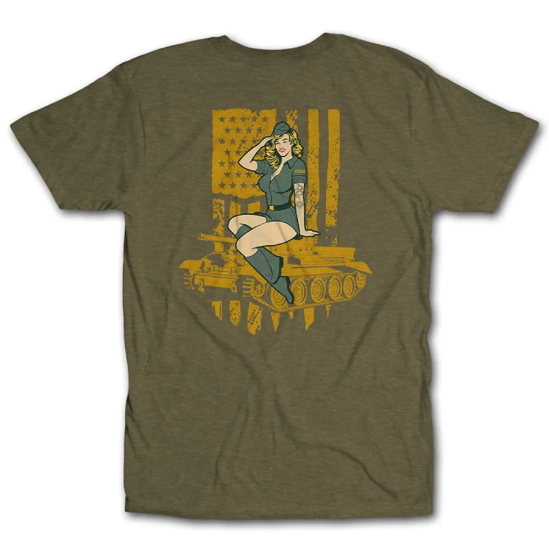 KCCO Army Pin Up Unisex Tee Elegant Men's Cashmere Elegant Men's Cashmere