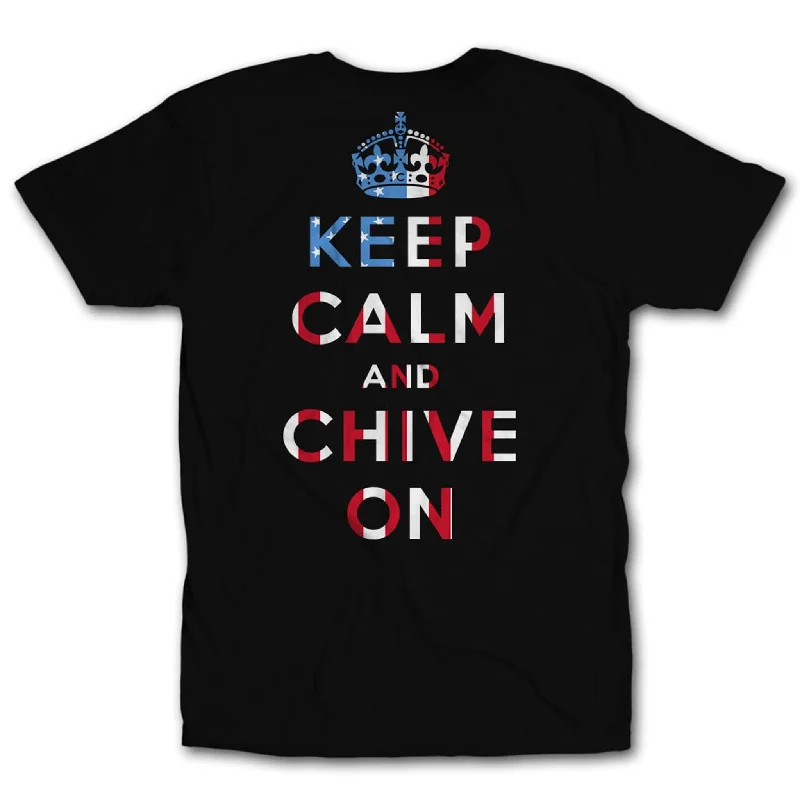 Keep Calm RWB Flag Tee Unique Men's Patch Unique Men's Patch