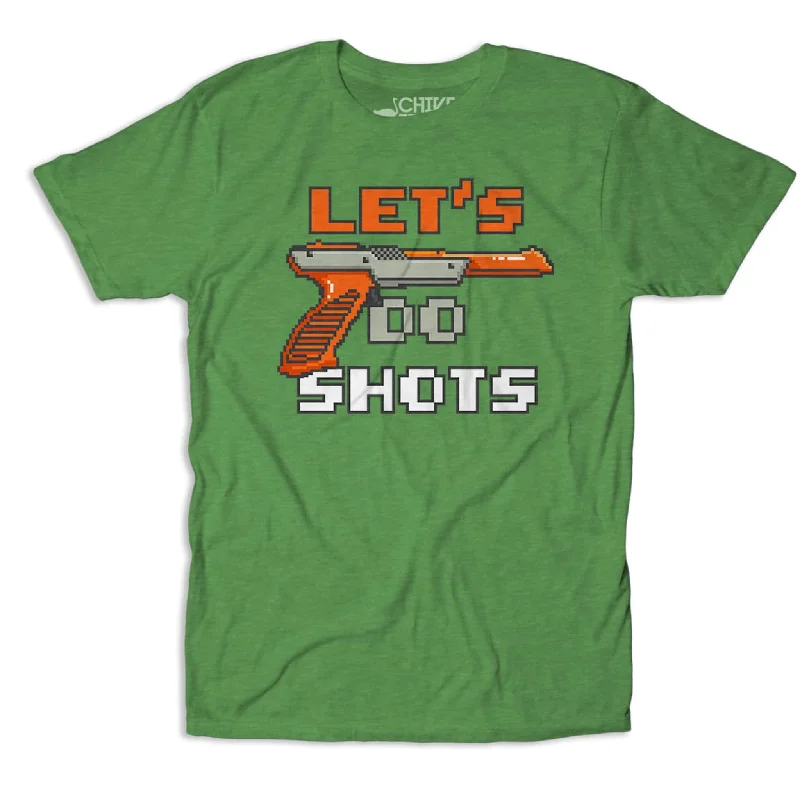 Let's Do Shots Tee Casual Men's Loose Casual Men's Loose