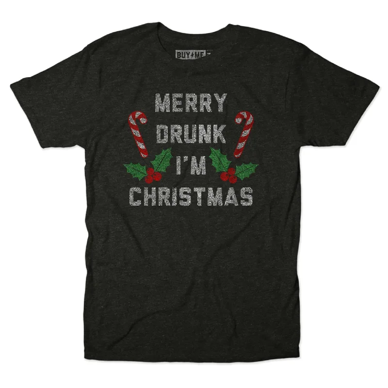 Merry Drunk I'm Christmas Tee Stylish Men's Tropical  Stylish Men's Tropical 