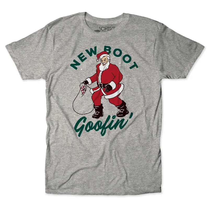 New Boot Goofin' Santa Unisex Tee Rugged Men's Outdoor  Rugged Men's Outdoor 