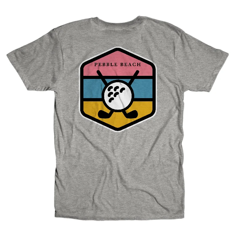 Pebble Beach Badge Unisex Tee Modern Men's  Modern Men's 