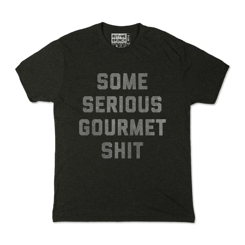 Some Serious Gourmet Shit Tee Unique Men's Upcycled Unique Men's Upcycled