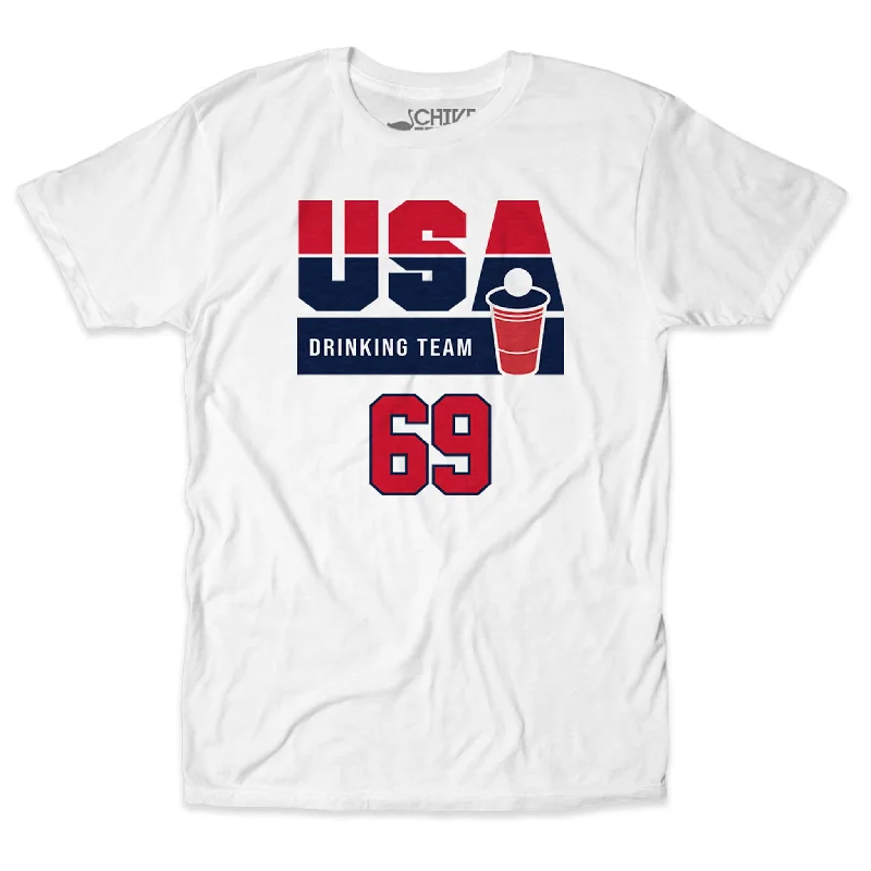 USA Drinking Team 69 Tee Laid Laid